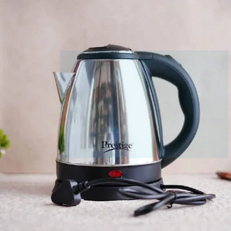 Prestige Electric Kettle - 2L - Silver and Black